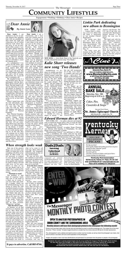 The Union City Daily Messenger November 16 17 To Get Started First Tap On Any Page Below Then You Can Zoom In On That Page And Swipe Side To Side To Go To The Next Page Classifieds Download As Pdf Page 01 Page 02 Page 03 Page 04 Page 05