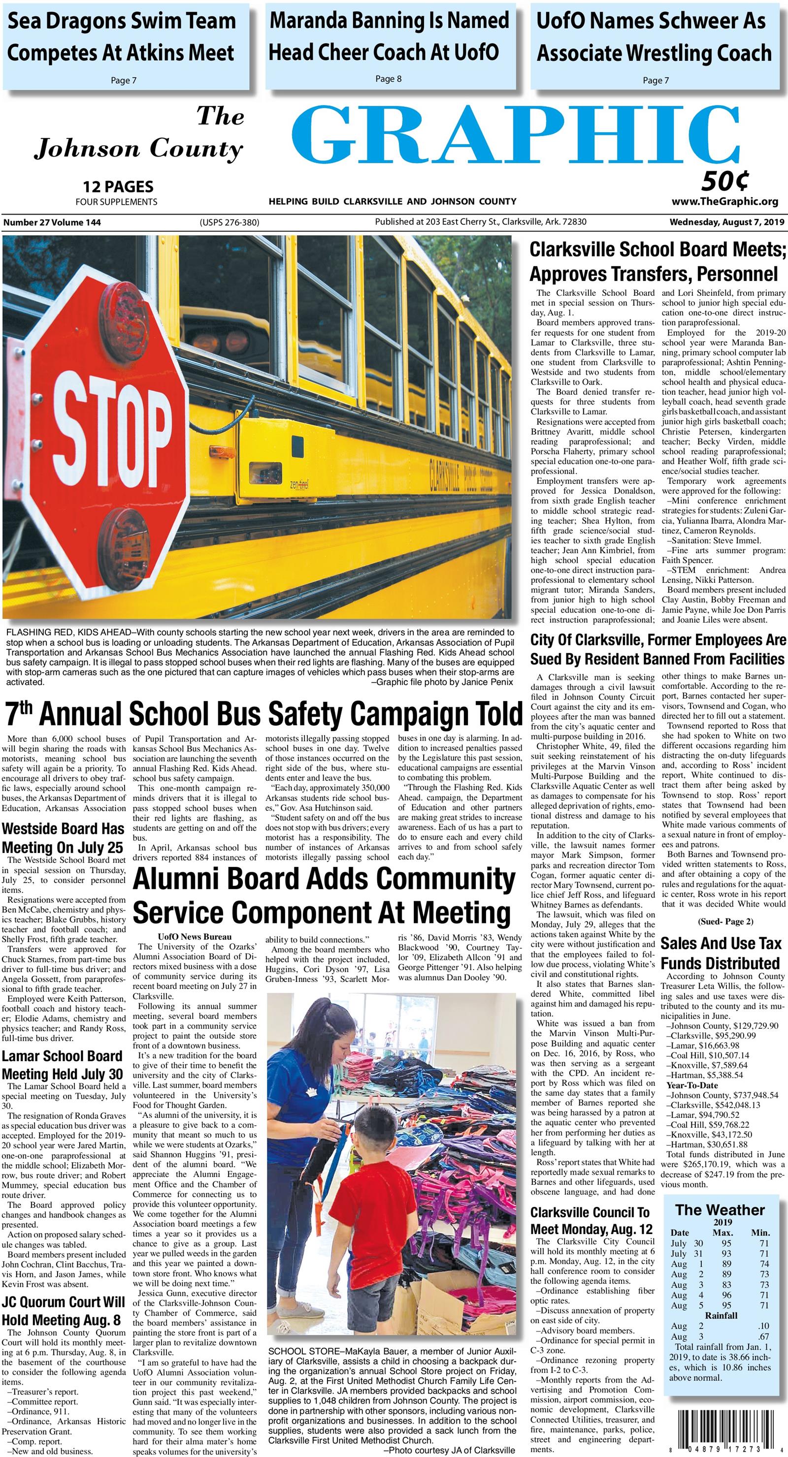 The Johnson County Graphic - August 7, 2019