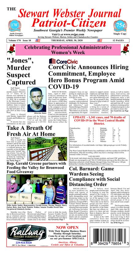 Stewart Webster Journal Patriot Citizen, Online Edition - Mobile