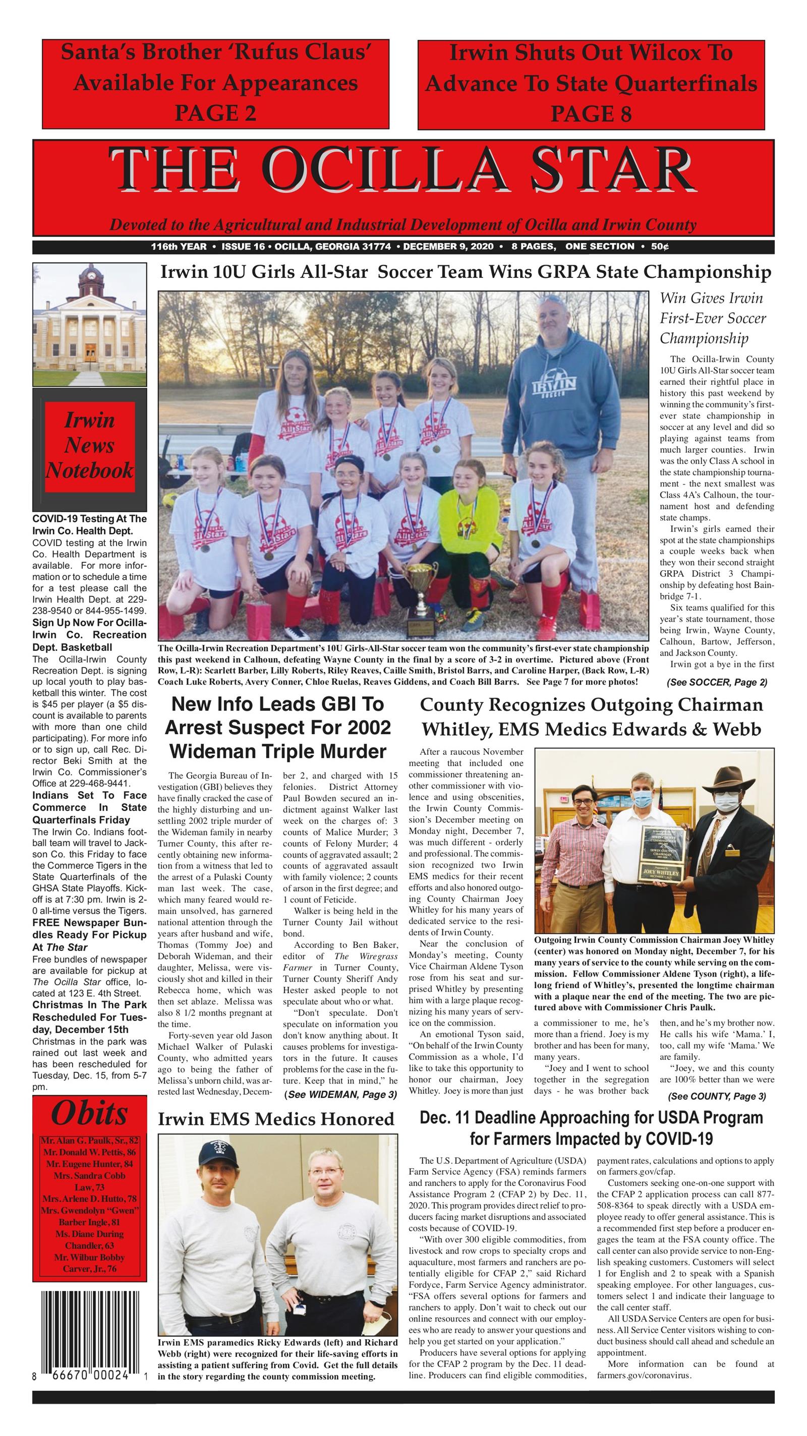 The Ocilla Star - December 9, 2020